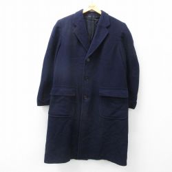 ウール コート ネイビー L | 古着