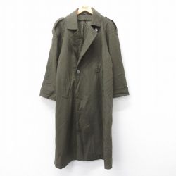 L★古着 長袖 ウール コート メンズ 90年代 90s ラグラン ロング丈 USA製 濃緑 グリーン 25jan21 中古 アウター