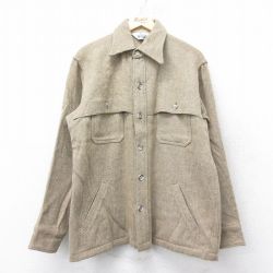 【50%OFF】XL★古着 ウールリッチ WOOLRICH 長袖 ウール ジャケット メンズ 80年代 80s ベージュ カーキ 25feb03 中古 アウター