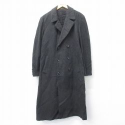 【50%OFF】L★古着 ロンドンフォグ 長袖 ウール コート メンズ 90年代 90s ロング丈 USA製 黒 ブラック 霜降り 25feb03 中古 アウター