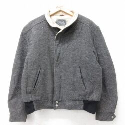 L★古着 ルティグレ 長袖 ウール ジャケット メンズ 90年代 90s USA製 グレー 内側ボア 25nov21