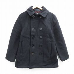 ショット 00s ピーコート 内側キルティング ブラック M | 古着