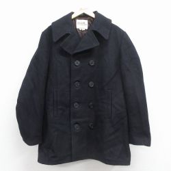 【20%OFF】ピーコート 80s ロング丈 ブラック L | 古着