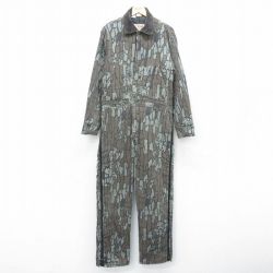 W38★古着 ウォールズ 長袖 ハンティング ツナギ メンズ 90年代 90s TREBARK USA製 茶他 ブラウン 迷彩 内側キルティング 24oct04 中古 オールインワン ボトムス