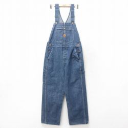 W36★古着 レッドキャップ オーバーオール メンズ 00年代 00s コットン 紺 ネイビー デニム 25mar05 中古 ボトムス