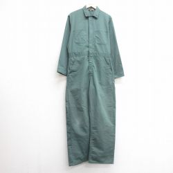 【50%OFF】W38★古着 Wear Guard 長袖 ツナギ メンズ 80年代 80s 緑系 グリーン 25mar29 中古 オールインワン ボトムス