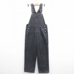 【20%OFF】W34★古着 ギャップ GAP オーバーオール メンズ 濃グレー デニム 25aug22 中古 ボトムス