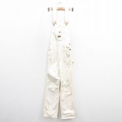 【20%OFF】W27★古着 ビンテージ オーバーオール メンズ 70年代 70s コットン USA製 生成り 25aug22 中古 ボトムス
