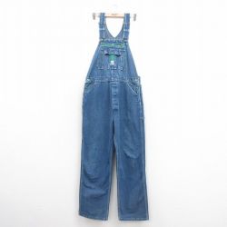 W38★古着 リバティ オーバーオール メンズ 00年代 00s 紺 ネイビー デニム 25oct20 中古 ボトムス