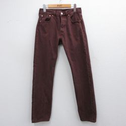 W28★古着 ジーンズ Levis リーバイス 501 メンズ コットン エンジ デニム 25mar12 中古 ボトムス ジーパン Gパン ロング パンツ