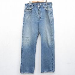 W36★古着 ジーンズ Levis リーバイス 501 メンズ 00年代 00s ヒゲ コットン 【spe】 26may14