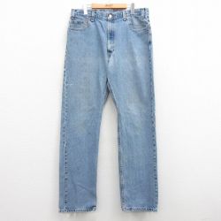 【50%OFF】W36★古着 ジーンズ Levis リーバイス 505 メンズ 00年代 00s コットン 紺 ネイビー デニム 25feb26 中古 ボトムス ジーパン Gパン ロング パンツ