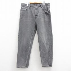 W37★古着 ジーンズ Levis リーバイス 550 メンズ コットン 黒 ブラック デニム 【spe】 25mar01 中古 ボトムス ジーパン Gパン ロング パンツ