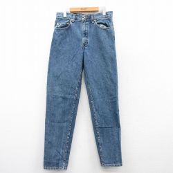 【50%OFF】W32★古着 ジーンズ Levis リーバイス 550 メンズ 90年代 90s コットン USA製 紺 ネイビー デニム 25mar28 中古 ボトムス ジーパン Gパン ロング パンツ