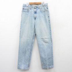 W33★古着 ジーンズ Levis リーバイス 550 メンズ 00年代 00s コットン 紺 ネイビー デニム 25mar28 中古 ボトムス ジーパン Gパン ロング パンツ