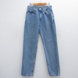 【50%OFF】W28★古着 ジーンズ Levis リーバイス 550 メンズ 00年代 00s コットン 紺 ネイビー デニム 25may16 中古 ボトムス ジーパン Gパン ロング パンツ