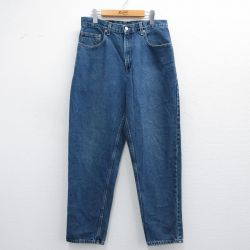 W32★古着 Levis リーバイス 560 ジーンズ メンズ 00年代 00s テーパード コットン 紺 ネイビー デニム 25may16 中古 ボトムス ジーパン Gパン ロング パンツ