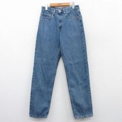 【20%OFF】W31★古着 ジーンズ Levis リーバイス 550 メンズ 00年代 00s コットン 紺 ネイビー デニム 25may16 中古 ボトムス ジーパン Gパン ロング パンツ