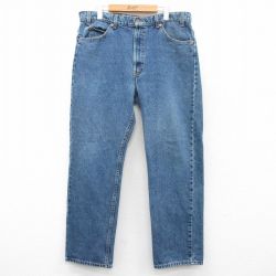 W38★古着 ジーンズ Levis リーバイス 505 メンズ 90年代 90s コットン USA製 紺 ネイビー デニム 25may16 中古 ボトムス ジーパン Gパン ロング パンツ