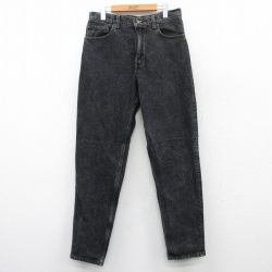W33★古着 ジーンズ Levis リーバイス 550 メンズ 90年代 90s コットン USA製 黒 ブラック デニム 【spe】 25may16 中古 ボトムス ジーパン Gパン ロング パンツ