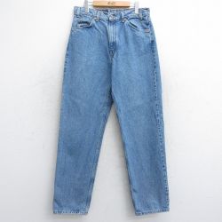 W33★古着 ジーンズ Levis リーバイス 550 メンズ 00年代 00s テーパード コットン 紺 ネイビー デニム 25aug05 中古 ボトムス ジーパン Gパン ロング パンツ