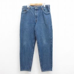 【20%OFF】W36★古着 ジーンズ Levis リーバイス 550 メンズ 00年代 00s テーパード コットン 紺 ネイビー デニム 【spe】 25sep05 中古 ボトムス ジーパン Gパン ロング パンツ