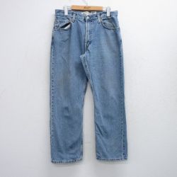 W32★古着 ジーンズ リーバイス Levis 505 メンズ コットン 紺 ネイビー デニム 25sep19 中古 ボトムス ジーパン Gパン ロング パンツ