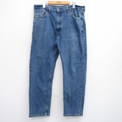 W38★古着 ジーンズ リーバイス Levis 505 メンズ 紺 ネイビー デニム 25sep19 中古 ボトムス ジーパン Gパン ロング パンツ