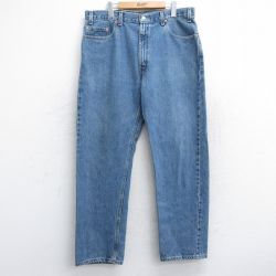 W38★古着 リーバイス Levis 505 メンズ 00年代 00s コットン 紺 ネイビー デニム 25oct15 中古 ボトムス ジーパン Gパン ロング パンツ