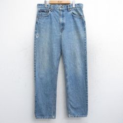 【20%OFF】W36★古着 リーバイス Levis 505 メンズ 00年代 00s コットン カナダ製 紺 ネイビー デニム 25oct15 中古 ボトムス ジーパン Gパン ロング パンツ