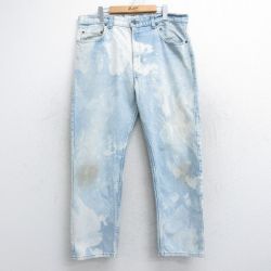 【50%OFF】リーバイス505 90s ジーンズ ブリーチ加工 ネイビー W38 | 古着