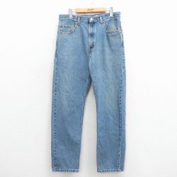 W34★古着 ジーンズ Levis リーバイス 505 メンズ 00年代 00s コットン 紺 デニム 25nov25