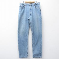 W36★古着 ジーンズ Levis リーバイス 505 メンズ 00年代 00s コットン 紺 デニム 26feb05