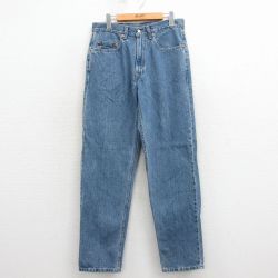 W32★古着 ジーンズ Levis リーバイス 550 メンズ 00年代 00s テーパード コットン カナダ製 紺 デニム【spe】 26apr07