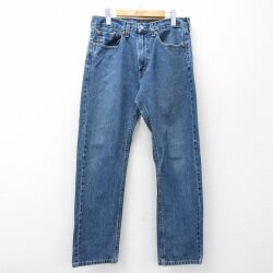 リーバイス505 ジーンズ ネイビー W32 | 古着
