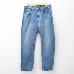 リーバイス505 ジーンズ ヒゲ ネイビー W33 | 古着