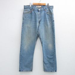 リーバイス505 ジーンズ ヒゲ ネイビー W37 | 古着
