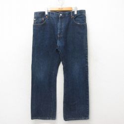 W38★古着 ジーンズ Levis リーバイス 517 メンズ ブーツカット コットン 紺 ネイビー デニム 25jun20 中古 ボトムス ジーパン Gパン ロング パンツ