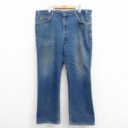 W42★古着 ジーンズ Levis リーバイス 517 メンズ 00年代 00s ブーツカット 大きいサイズ 紺 デニム 25dec10