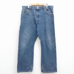 W37★古着 ジーンズ Levis リーバイス 517 メンズ ブーツカット コットン 紺 デニム【spe】 26feb10