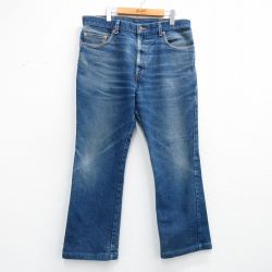 リーバイス517 フレアジーンズ ヒゲ ネイビー W38 | 古着