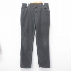 【20%OFF】W36★古着 ラスラー コーデュロイ パンツ メンズ 80年代 80s USA製 濃グレー 25feb18 中古 ボトムス ロング
