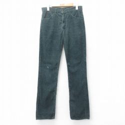 【20%OFF】W29★古着 リーバイス Levis 519 コーデュロイ パンツ メンズ 80年代 80s タロン 緑 グリーン 【spe】 25feb18 中古 ボトムス ロング