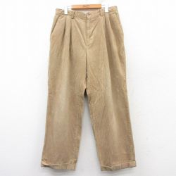 【50%OFF】W34★古着 ギャップ GAP コーデュロイ パンツ メンズ 00年代 00s 太畝 ベージュ カーキ 25feb22 中古 ボトムス ロング