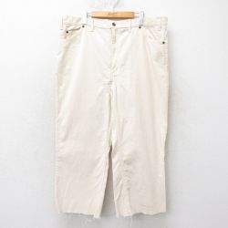 【50%OFF】W39★古着 JCペニー コーデュロイ パンツ メンズ 80年代 80s タロン 生成り 25mar25 中古 ボトムス ロング