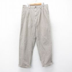 【50%OFF】W34★古着 オールドネイビー OLD NAVY コーデュロイ パンツ メンズ 00年代 00s 太畝 コットン ベージュ系 カーキ 25mar25 中古 ボトムス ロング
