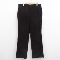 W38★古着 スラックス コーデュロイ パンツ メンズ 80年代 80s タロン こげ茶 ブラウン 25aug29 中古 ボトムス ロング