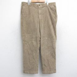 W39★古着 エルエルビーン LLBEAN コーデュロイ パンツ メンズ 00年代 00s 太うね ベージュ カーキ 25sep13 中古 ボトムス ロング