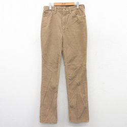 W32★古着 ラングラー Wrangler コーデュロイ パンツ メンズ 90年代 90s USA製 茶系 ブラウン 25sep18 中古 ボトムス ロング