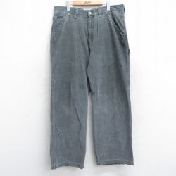 W38★古着 コロンビア COLUMBIA ペインター コーデュロイ パンツ メンズ 00年代 00s コットン グレー 25oct25 中古 ボトムス ロング